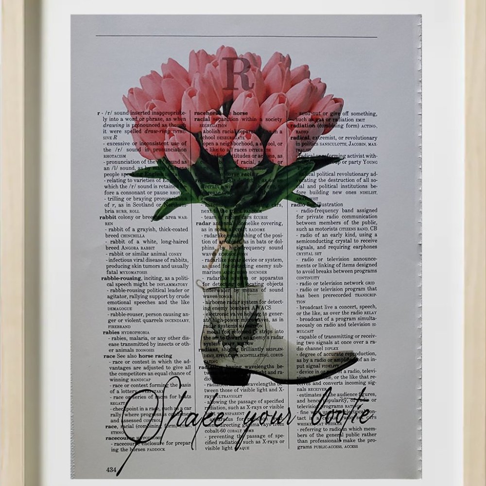 Women's Bootie - Shake your bootie - Dictionary ART PRINT